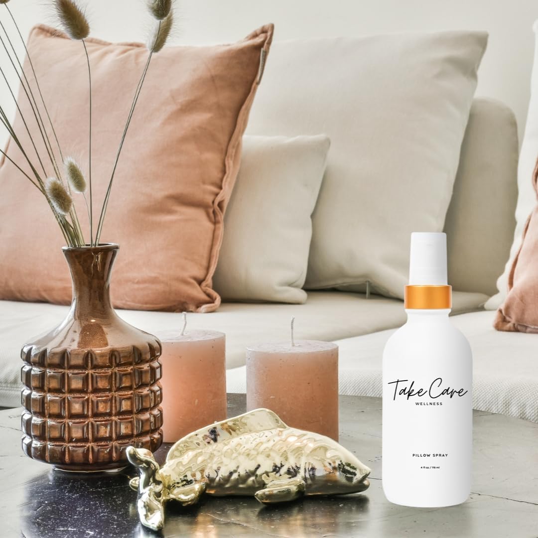 Multi-Purpose Lavender Pillow Spray - Therapeutic Grade Essential Oils - Calming - Freshens Curtains & Upholstery - Mist into Shower Stream - Glass Bottle (Fresh Cotton)