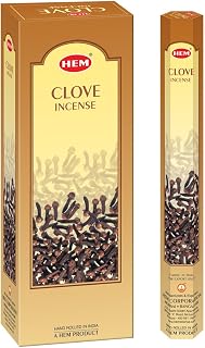 Hem Clove Incense Sticks – Pack of 6 Boxes (120 Sticks Total, 9-Inch Long) | Natural Hand-Rolled Fragrance for Meditation, Relaxation & Positivity | 20g Each Box