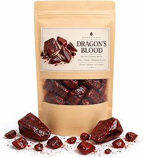 Dragon’s Blood Resin, Premium Natural Resin Incense for Meditation, Aromatherapy, Spiritual Rituals & Home Fragrance, Rich Crimson Resin (30g / 120g) (Dragon's Blood 30g)