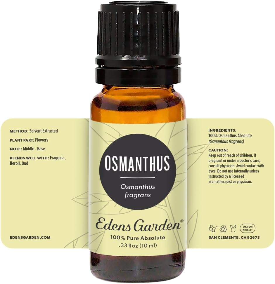 Edens Garden Osmanthus Essential Oil- 100% Pure Premium Grade, Undiluted, Natural, Therapeutic, Aromatherapy, The Best for Diffuser, Skin, Face, Hair 10 ml (.33 fl oz)