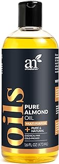 artnaturals Premium Sweet Almond Oil - (16 Fl Oz / 473ml) - 100% Natural & Pure – Therapeutic Grade Unrefined Carrier and Massage Oil – for Hair, Body and Skin or Diluting Aromatherapy Essential Oils