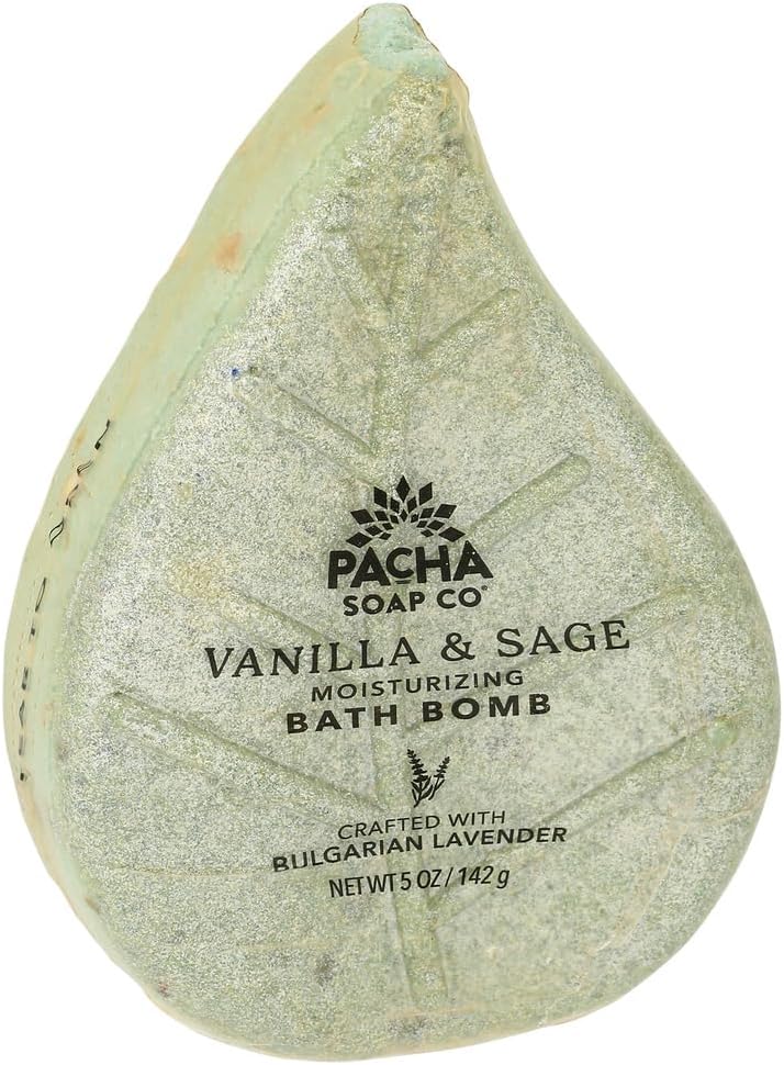 Pacha SOAP Vanilla & Sage Bath Bomb, 5 OZ