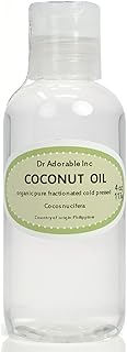 Dr Adorable - 4 oz - Fractionated Coconut Oil - 100% Pure Natural Organic