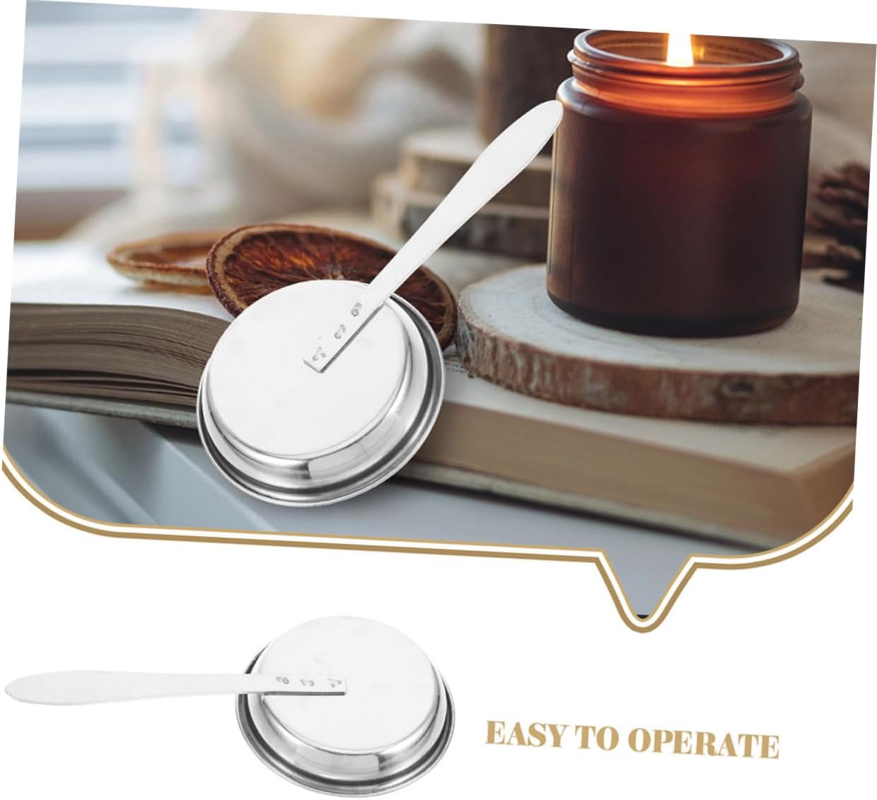 5pcs Stainless Steel Candle Snuffer Set Multi-Functional Candle Accessory for Home Safety