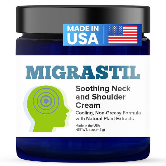 Basic Vigor Migrastil Neck & Shoulder Cream. Cooling Comfort for Migraines