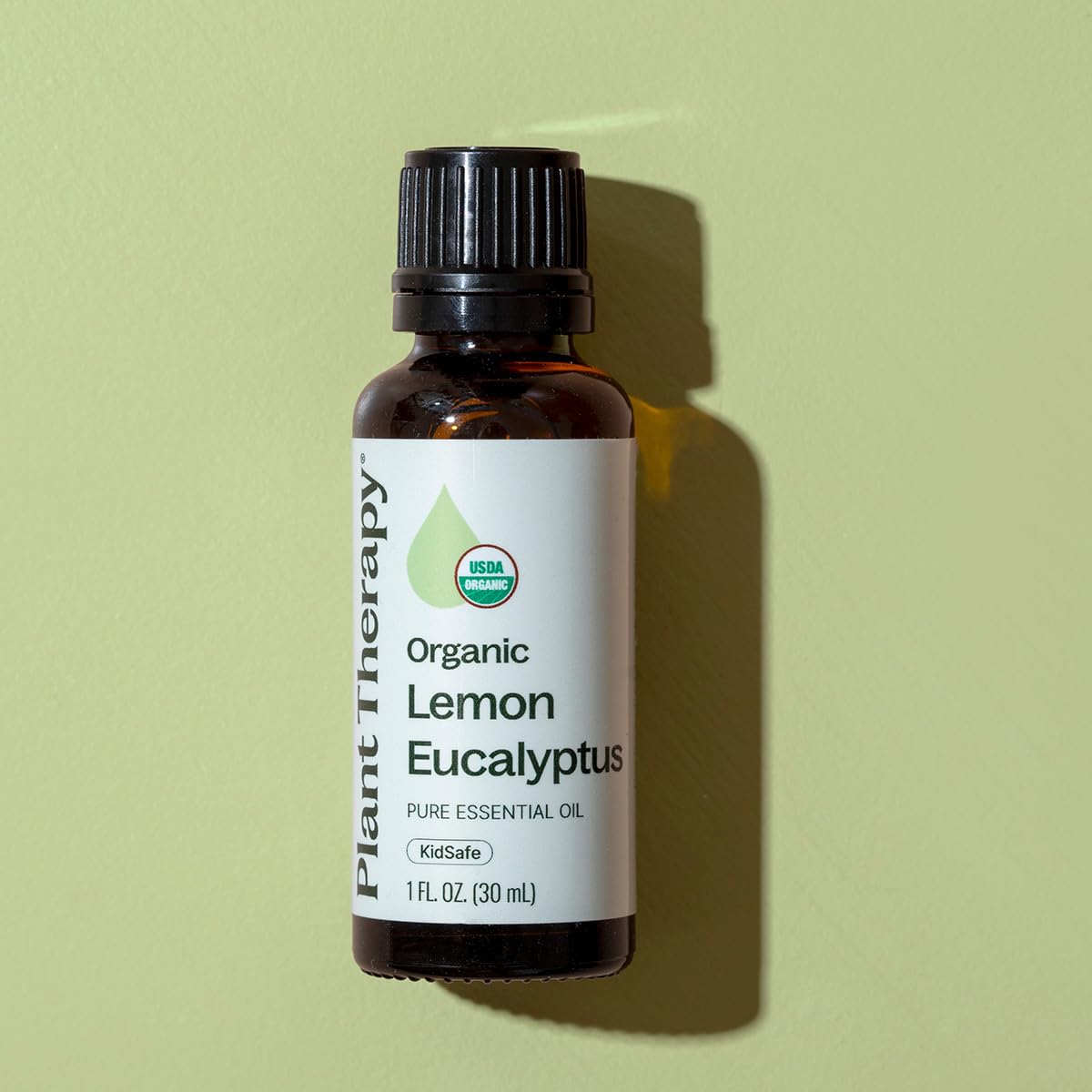 Plant Therapy Organic Lemon Eucalyptus Essential Oil, 30 mL (1 oz), 100% Pure and Undiluted, USDA Certified Organic, Great for Essential Oil Diffusing and DIY Cleaning Solutions