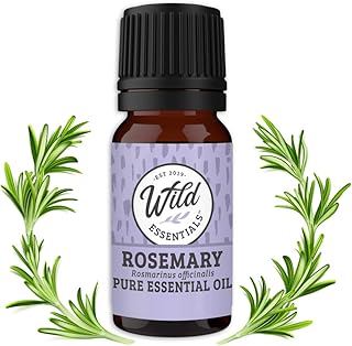 Wild Essentials Rosemary 100% Pure Essential Oil - 10ml, Therapeutic Grade, Made and Bottled in The USA