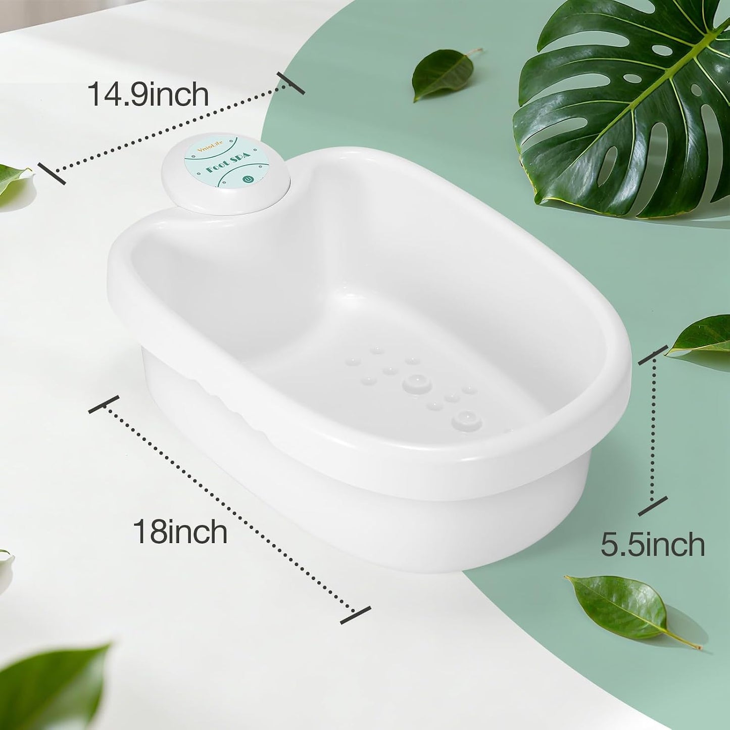 WL VnioLife Ionic Foot Bath Detox Machine with Bag, Portable Detox Foot Spa System, Ion Cleanse Detox Set for Home Beauty Salon Spa Use with Replacement Arrays, 100 Liners