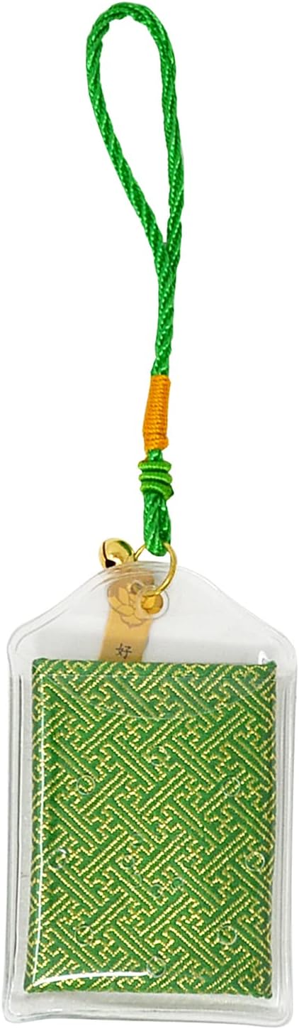 Fengshuibringluck Chinese Blessing Omamori Sachet Bag Longevity/Marriage/Study/Good Luck/Career Amulets 7PCS (Green)