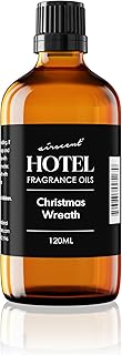 AirScent Christmas Wreath Holiday Diffuser Oil - Premium Holiday Fragrance Oil for Ultrasonic and Waterless Diffusers and Crafting - 120ml, 4 fl oz Glass Dropper Bottle - Balsam Fir Essential Oil