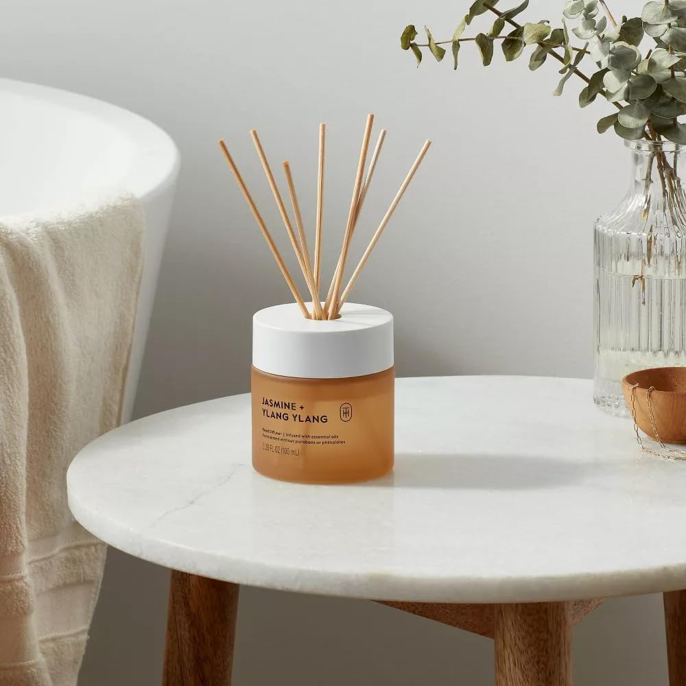 Threshold Glass Reedd Diffuser Jasmine and Ylang Ylang 3.38 fl oz