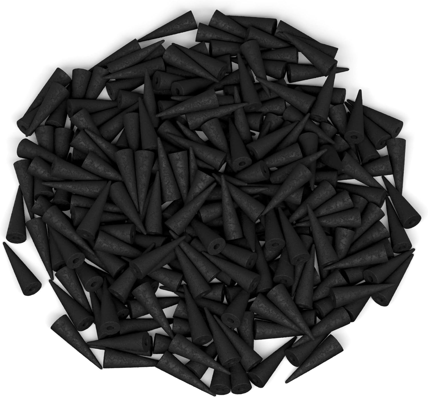 Lemon Eucalyptus Charcoal Incense Cones 2" BACKFLOW - 60 Pack - Natural Scented Cones Handmade Hand Dipped