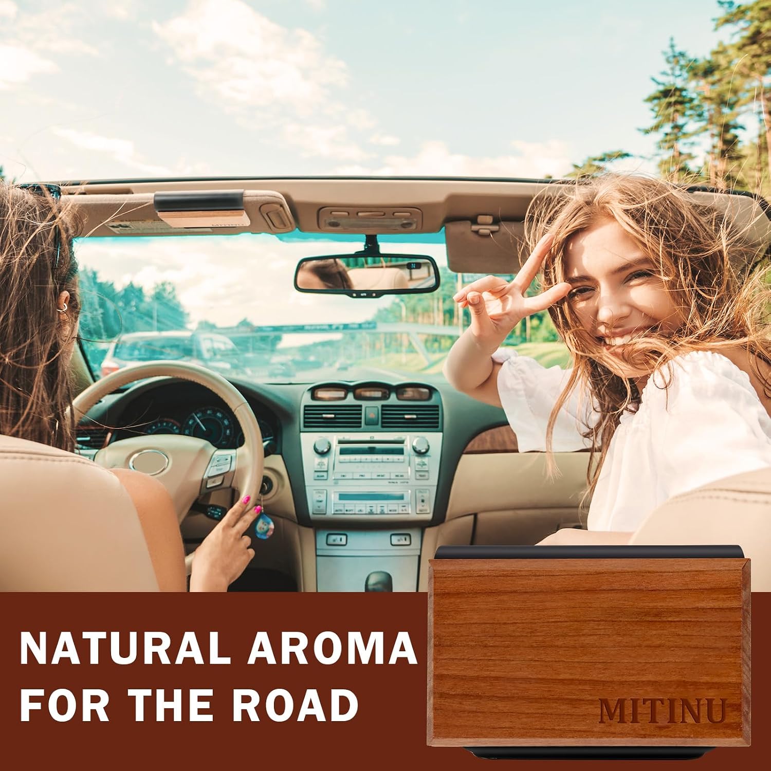 Car Air Freshener – 4-Pack – Long-Lasting Scents with Metal Clip – Amber, Ocean, Teak & Coconut – Aromatherapy Vent Diffuser & Auto Odor Eliminator