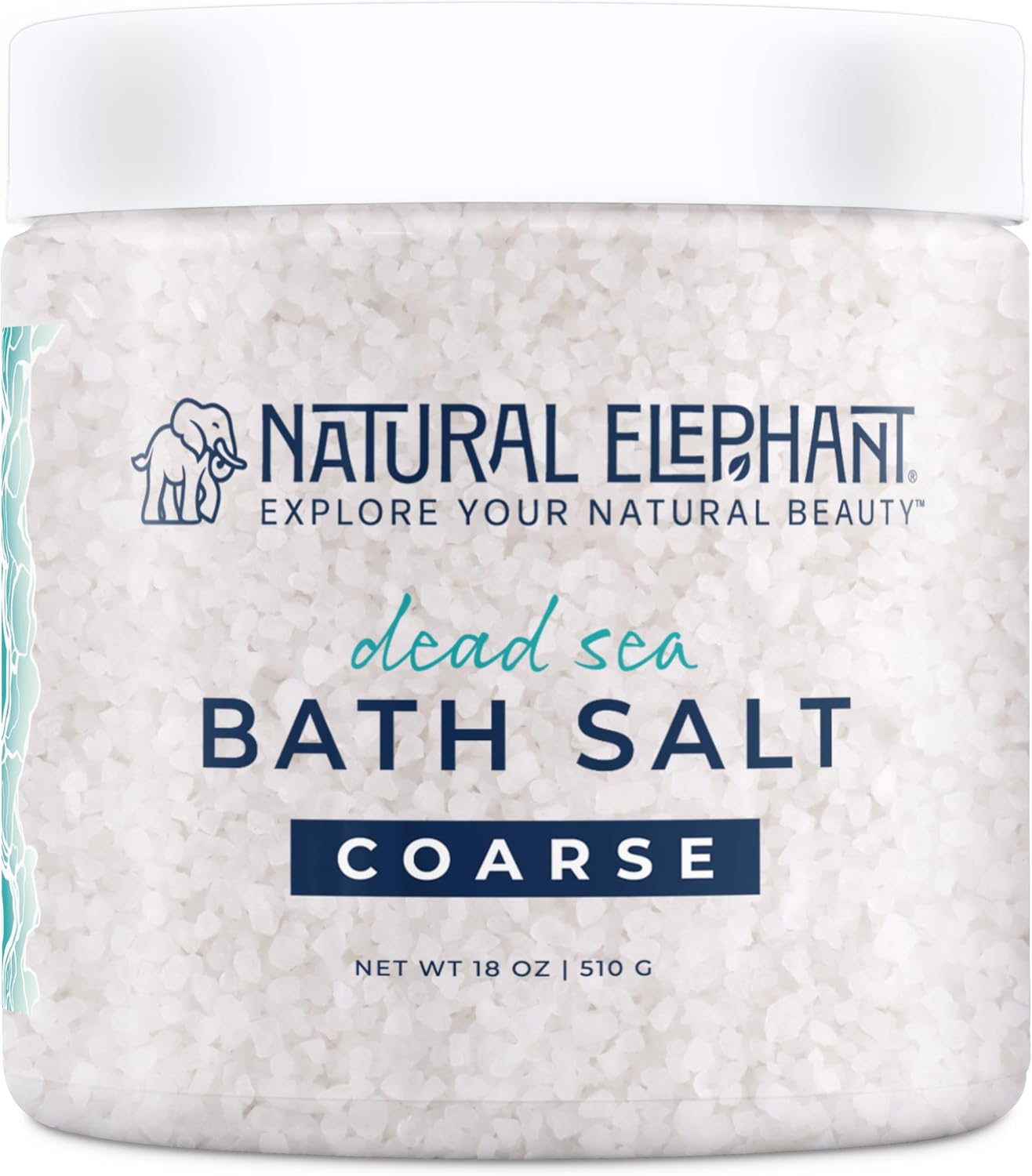 Dead Sea Salt Coarse Grain Bath Soak 18 oz – Relaxing Mineral Soak
