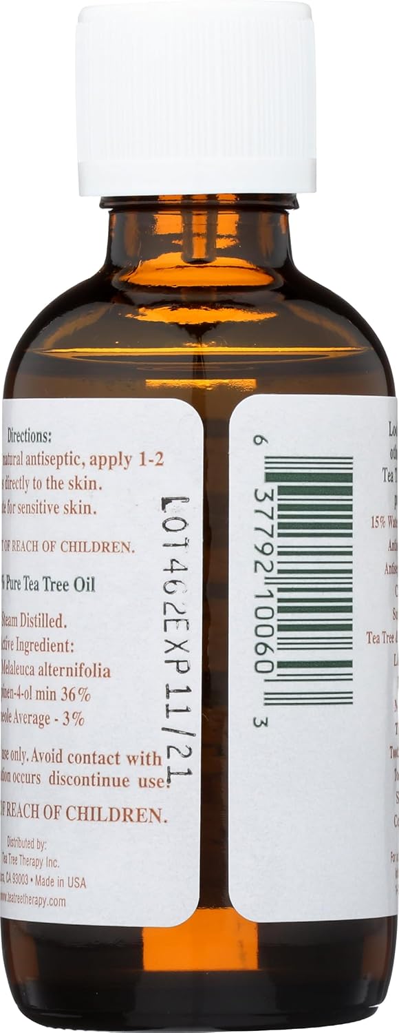 Tea Tree Therapy 100% Pure Australian Tea Tree Oil, 2-Ounce Bottle
