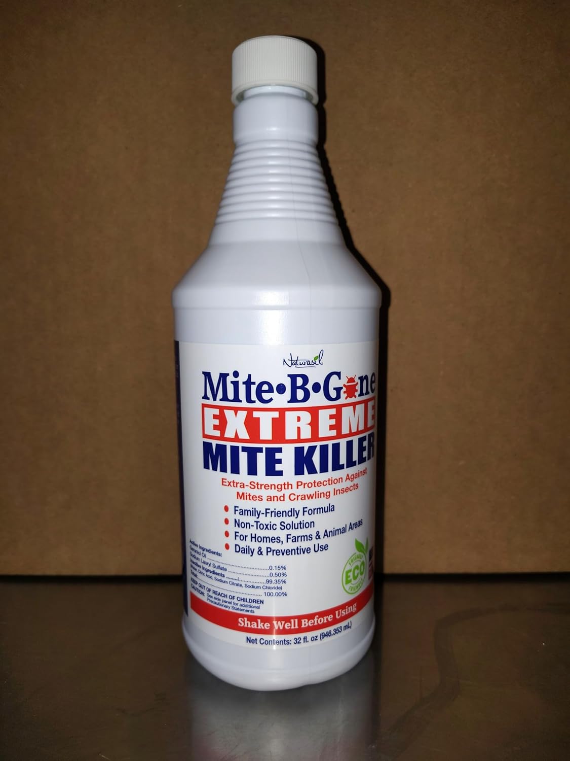 Mite-B-Gone Extreme Mite Killer Spray, 32 oz – Extra-Strength Surface Treatment for Bedding, Furniture, Carpets, Home & Pet Use – Plant-Based, Made in USA