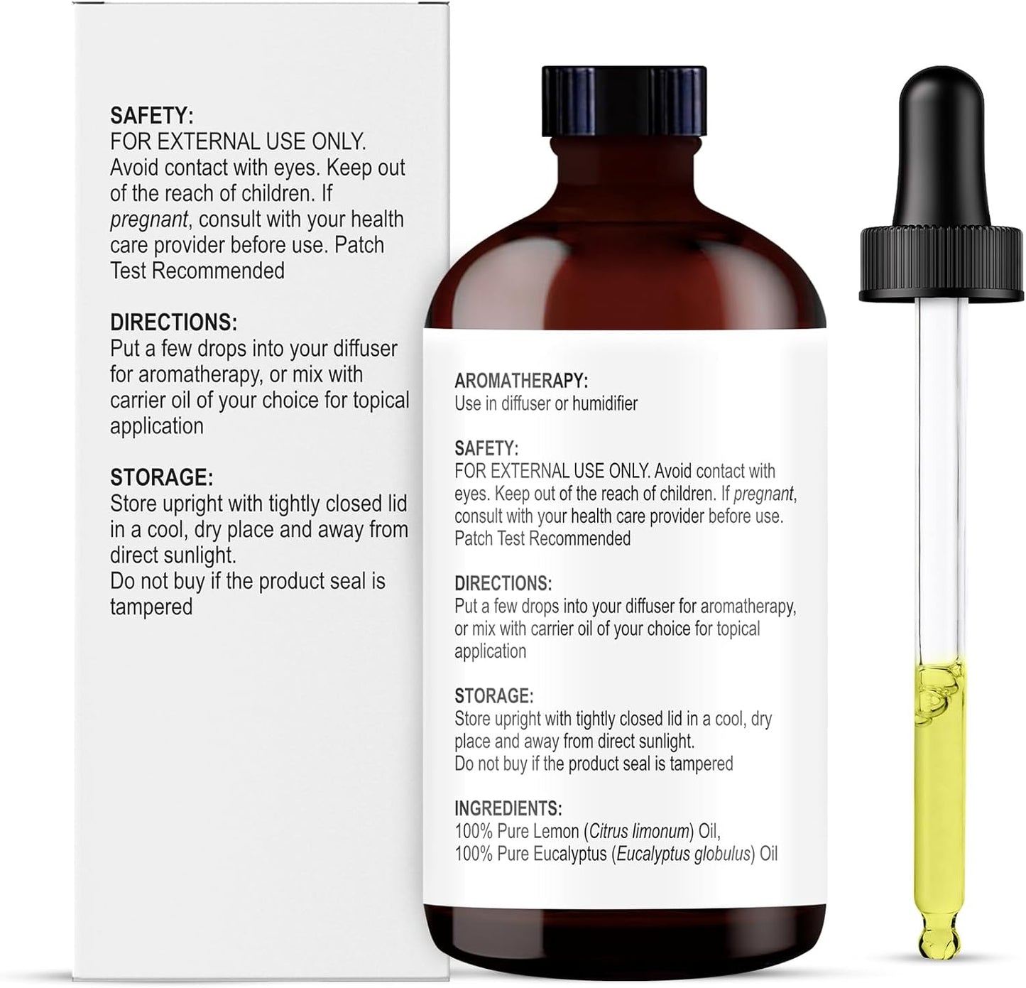 Majestic Pure Lemon Eucalyptus Essential Oil 4 Fl Oz - Fresh Citrus Scent for Diffuser, Home & Cleaning - Crisp, Uplifting Fragrance - Pure & Blend-Friendly Essential Oil