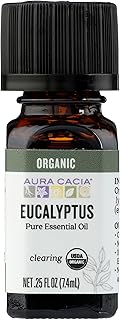 Aura Cacia, Oil Essential Eucalyptus Organic, 0.25 Fl Oz
