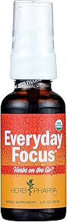 Herb Pharm Herbs on The Go Portable Spray, Everyday Focus, 1 Fl Oz