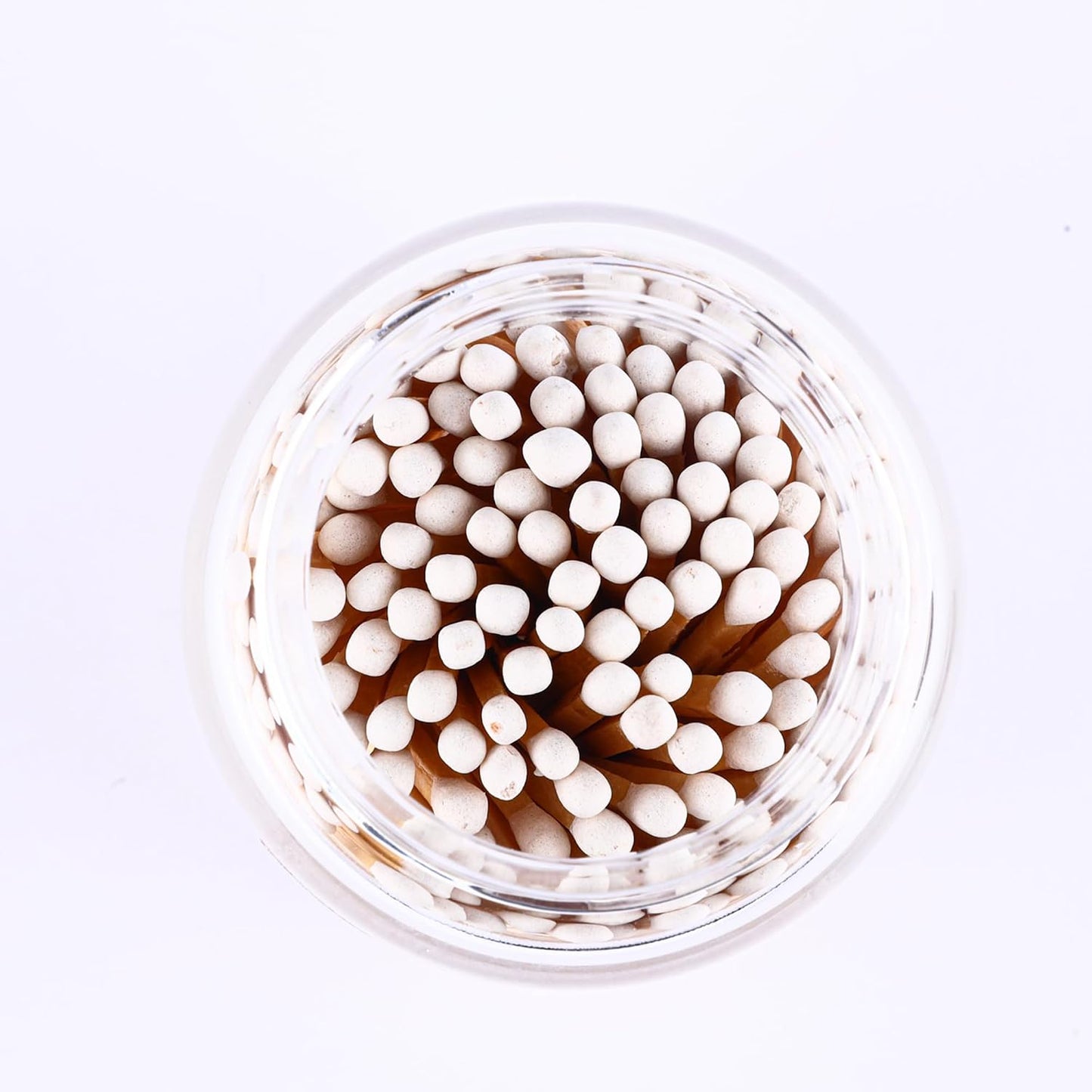 150Pcs 3'' White Matches in a Jar with Striker, Glass Match Holder with Striker, Glass Match Cloche with Striker, Match Bottle with Candles Matches for Fireplace, 150Pcs Long Wooden Safety Matches