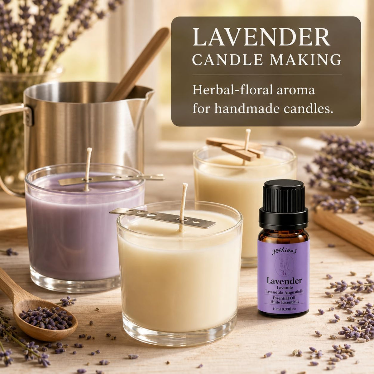 yethious Lavender Essential Oil for Diffuser