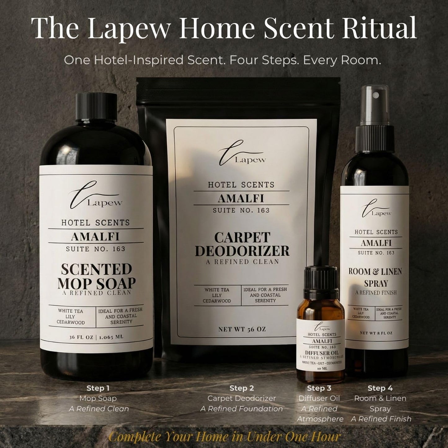 Lapew Hotel Scents Luxury Room Spray | Amalfi Suite 163 | Inspired by the Westin | Linen Spray Air Freshener & Fabric Spray | 8 fl oz