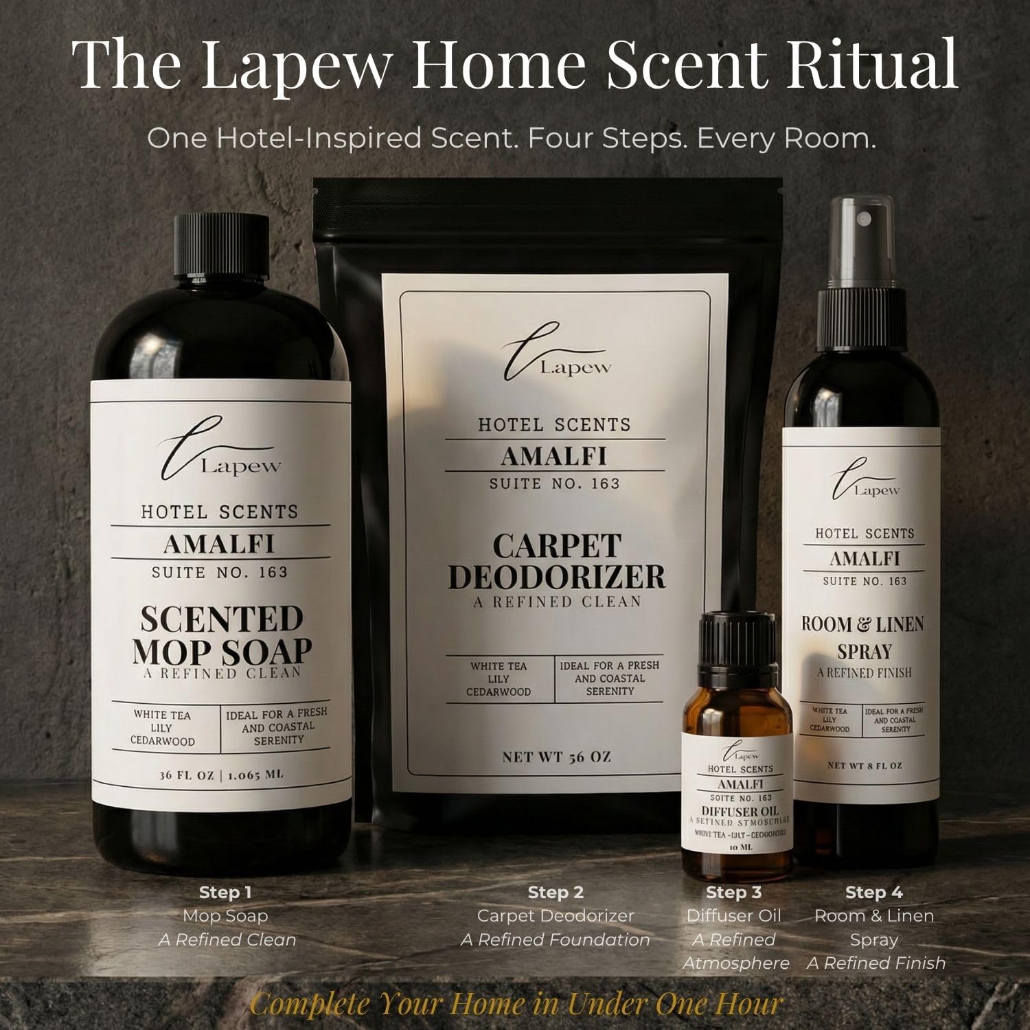 Lapew Hotel Scents Luxury Room Spray | Amalfi Suite 163 | Inspired by the Westin | Linen Spray Air Freshener & Fabric Spray | 8 fl oz