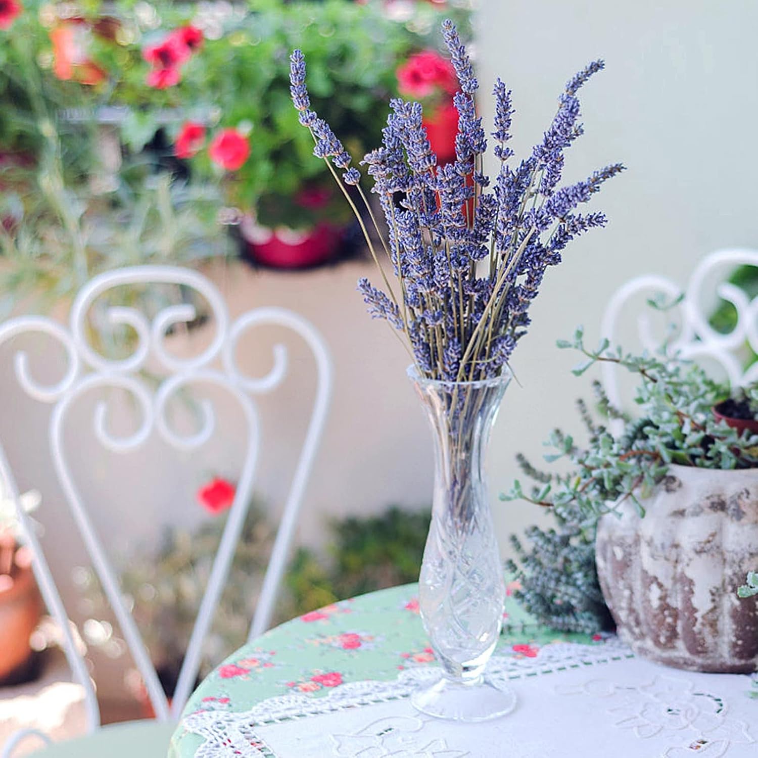 Timoo Dried Lavender Bundles 100 Natural Dried Lavender Flowers for Home Decoration, Photo Props, Home Fragrance, 2 Bundles Pack
