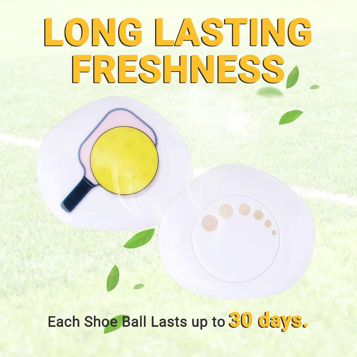 Knixmax Sneaker Deodorizer Balls Shoe Smell Balls 6 Pack Linen Pickleball