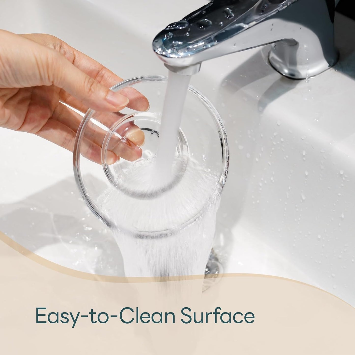 NiHome Glass Shower Steamers Holder, Transparent Aromatherapy Tray Keeps Steamer in Place, Prevents Drain Clogs & Slipping, Safe & Clean Shower Accessory, Compact & Functional Minimalist Design
