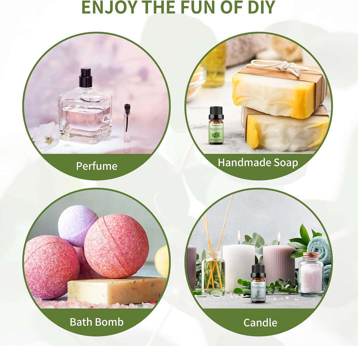 Sedbuwza Peppermint and Eucalyptus Oil Set