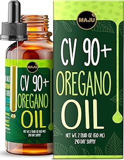 MAJU Oregano Oil Drops - Potent 90%+ Carvacrol (2 fl Oz) Wild Mediterranean Essential Oil of Oregano Liquid, Aceite de Oregano, Immune and Seasonal Support