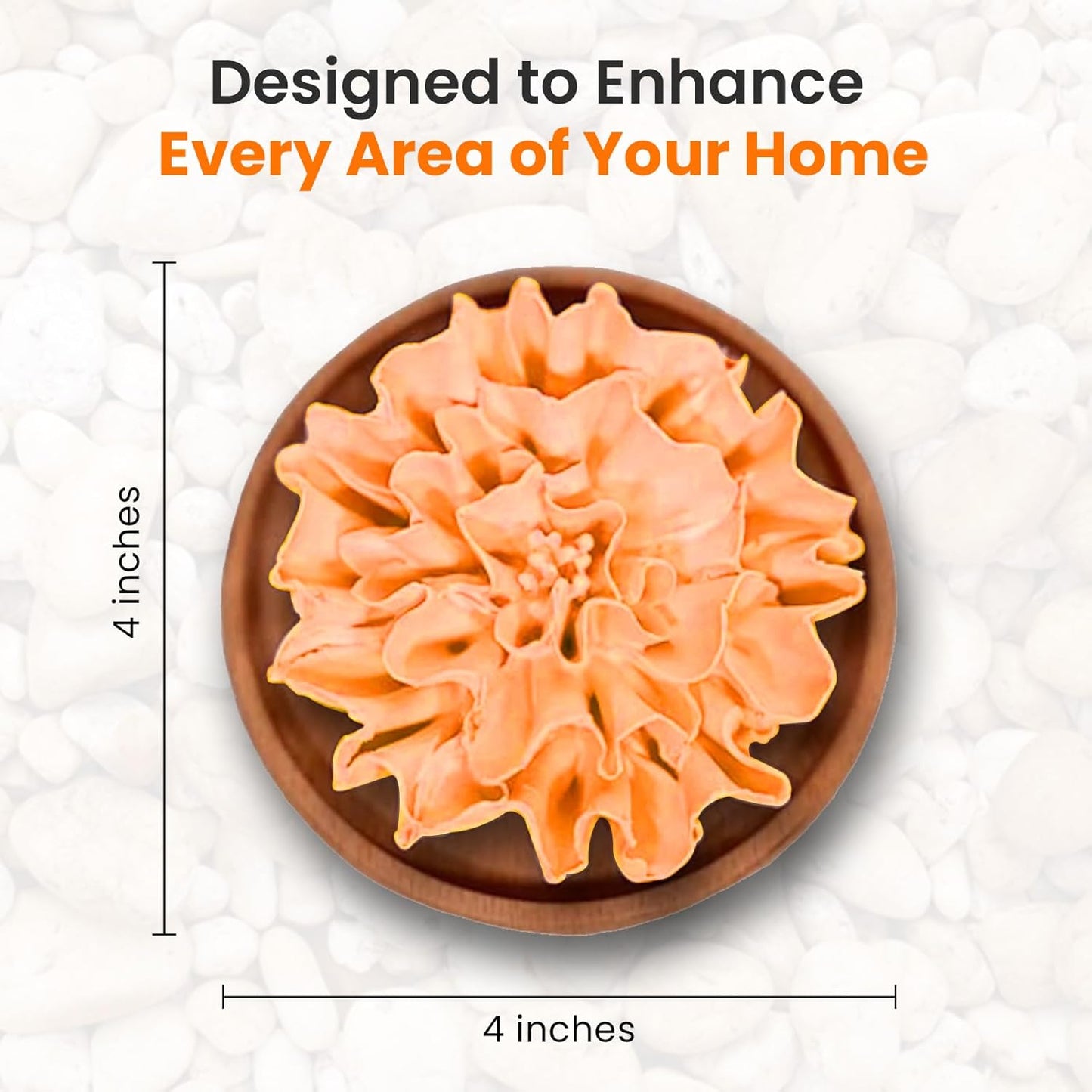 HOME ARCHIVE Aroma Diffuser with Aromatherapy Fragrant Oil Diffusers for Home Room Decor Fig Fragrance (Carnation Flower (Orange))