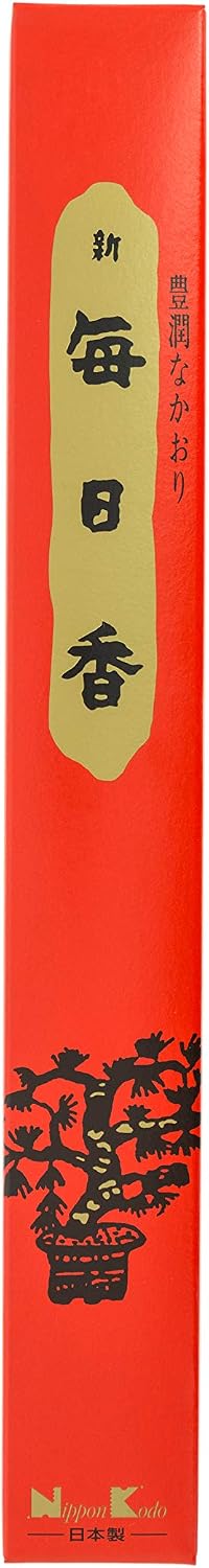 SHIN MAINICHI-KOH Sandalwood Long Stick by Nippon Kodo, Japanese Quality Incense, Since 1575