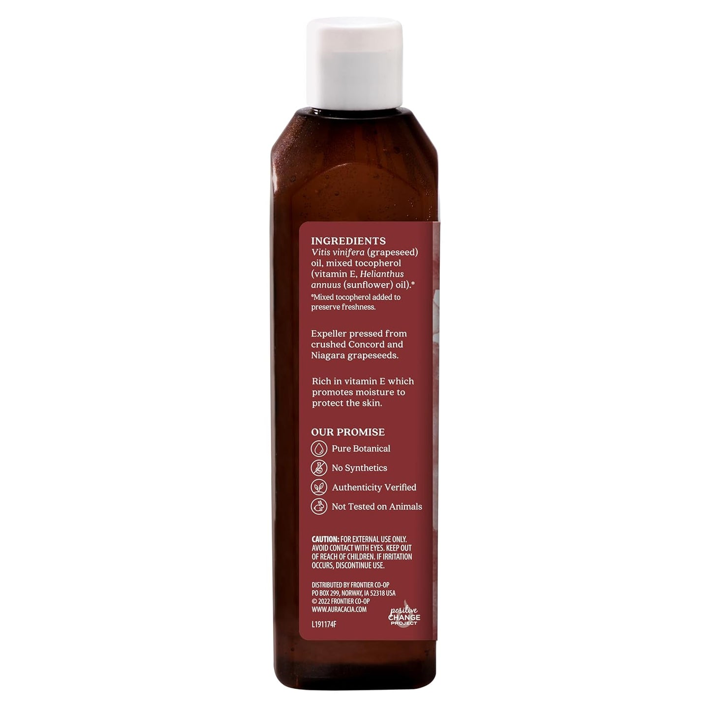 Aura Cacia - Pure Grapeseed Oil | Non-GMO Project Verified | 16 fl. oz.