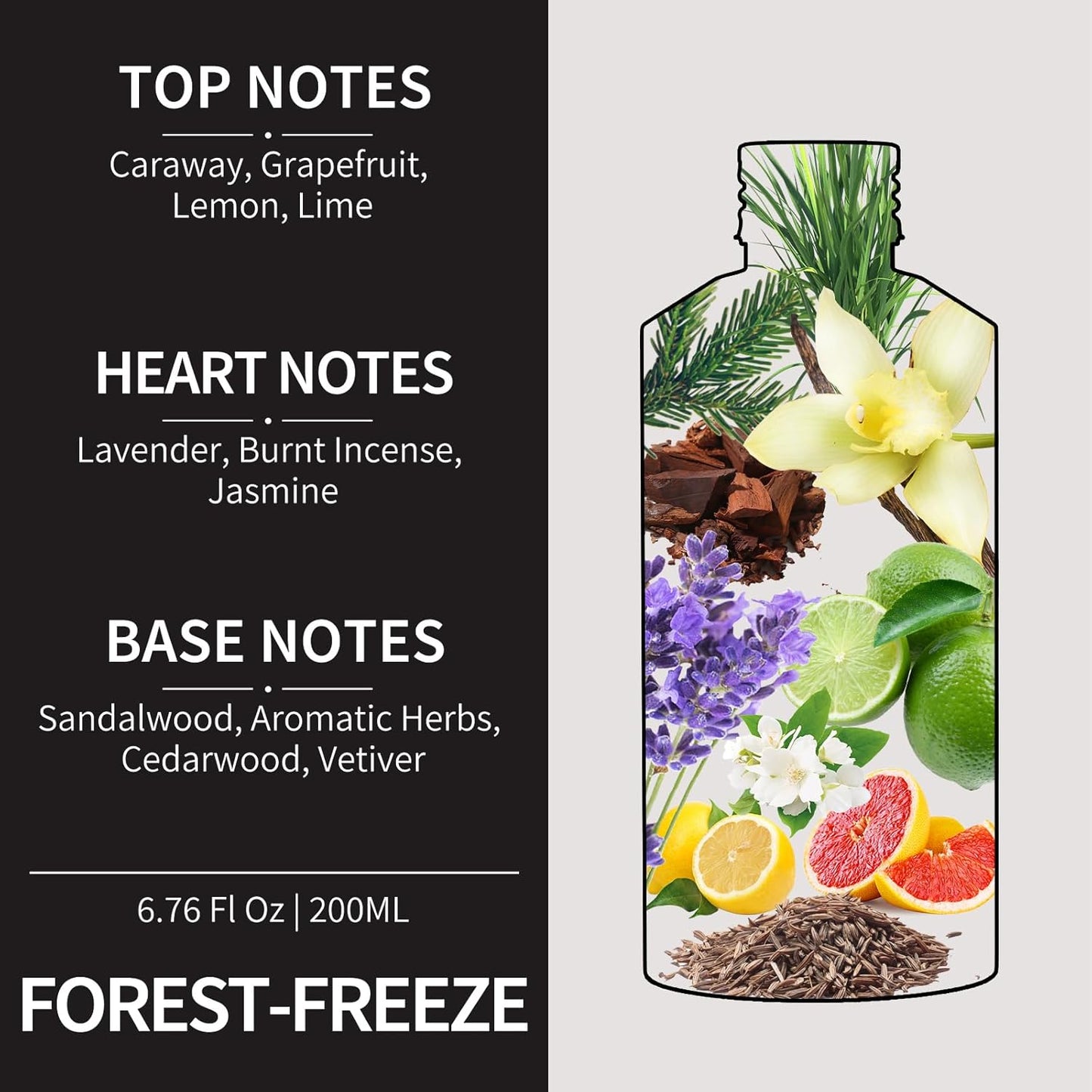 Hotel Collection Diffuser Oil- 6.76 Fl Oz/200ML-Forest-Freeze,Luxury Essential Oils for Diffuser Refill & Machines,Bigger Bottle, Bolder Aroma, Longer Lasting