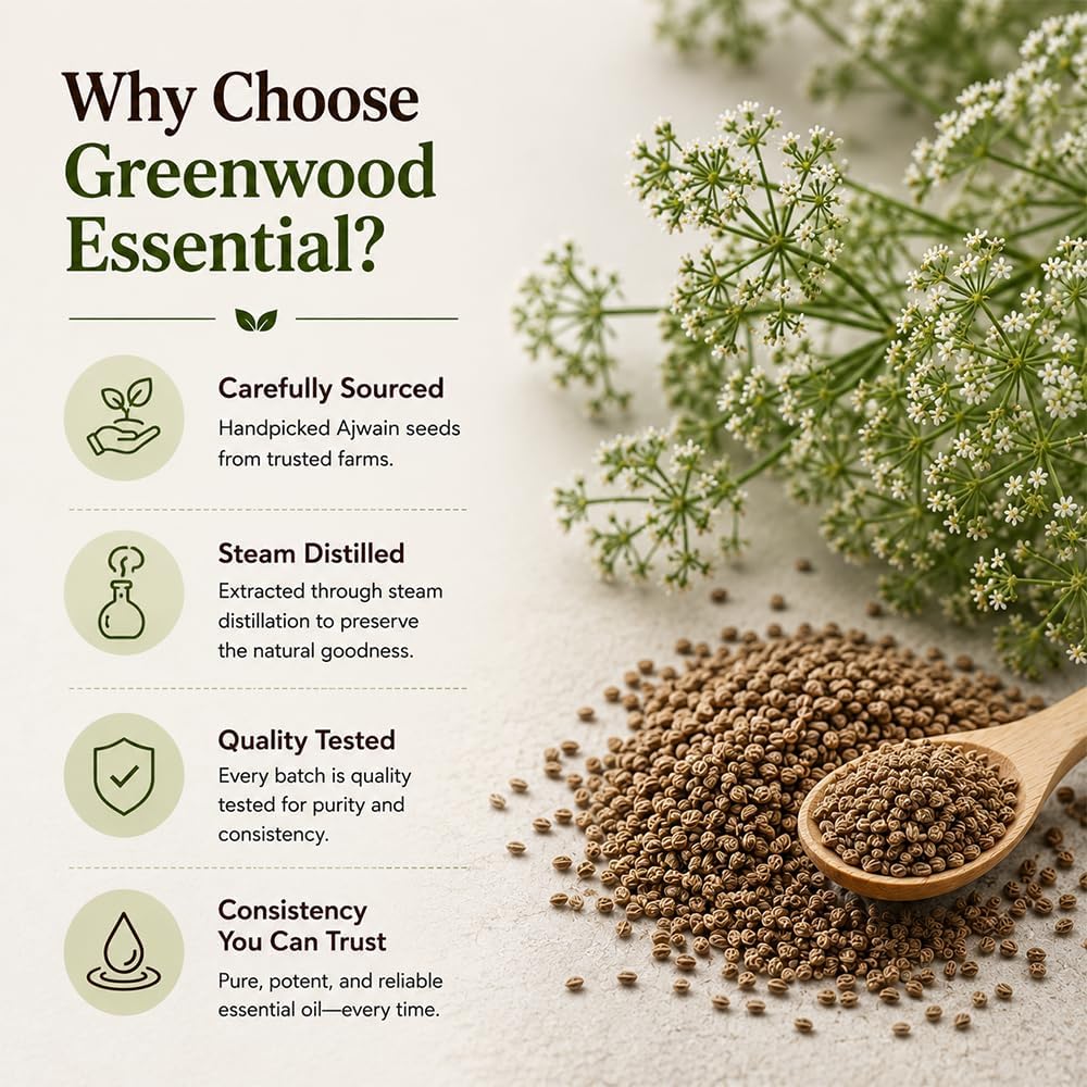 Greenwood Essential Pure Cedarwood Essential Oil (Juniperus virginiana) with Glass Dropper Steam Distilled 10ml (0.33 oz)