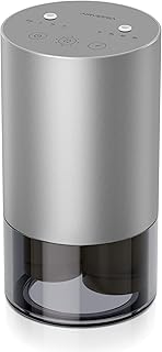 Airversa Dual-Nozzle Waterless Essential Oil Diffuser for Home Rechargeable Scent Diffusers with 5 Timer Settings, 4 Mist Levels with Vehicle Mode for Car Room Studio Office, Space Grey Metal