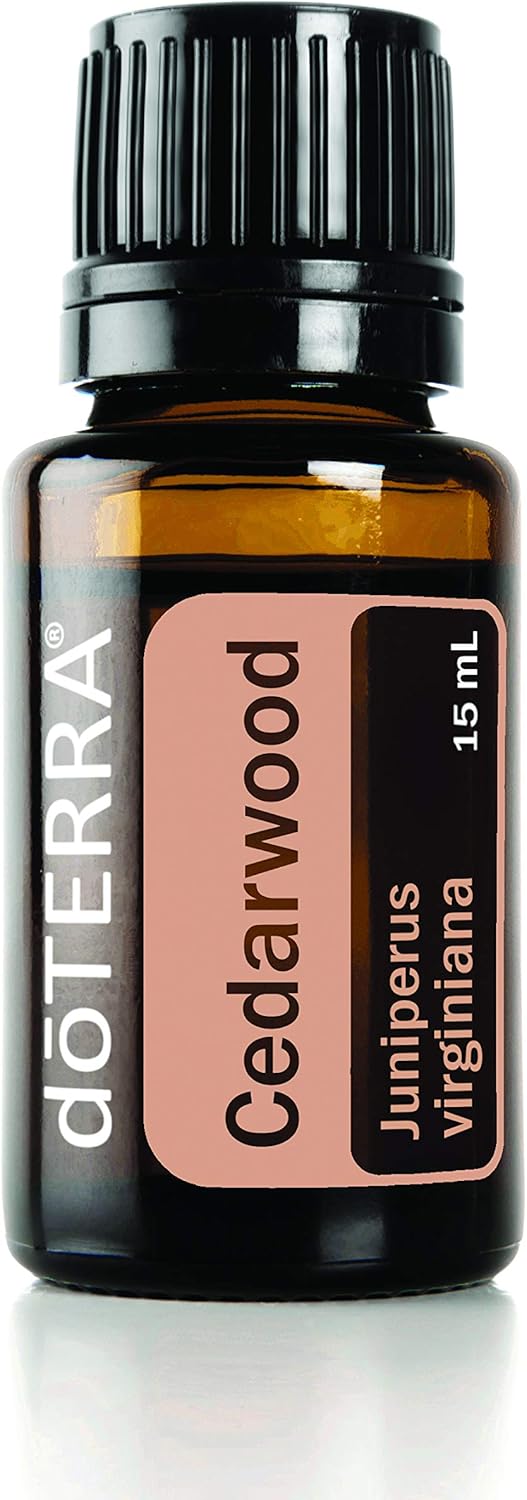 doTERRA Cedarwood Essential Oil - Promotes Relaxation, Helps to Keep Skin Looking Healthy; for Diffusion, Internal, or Topical Use - 15 ml