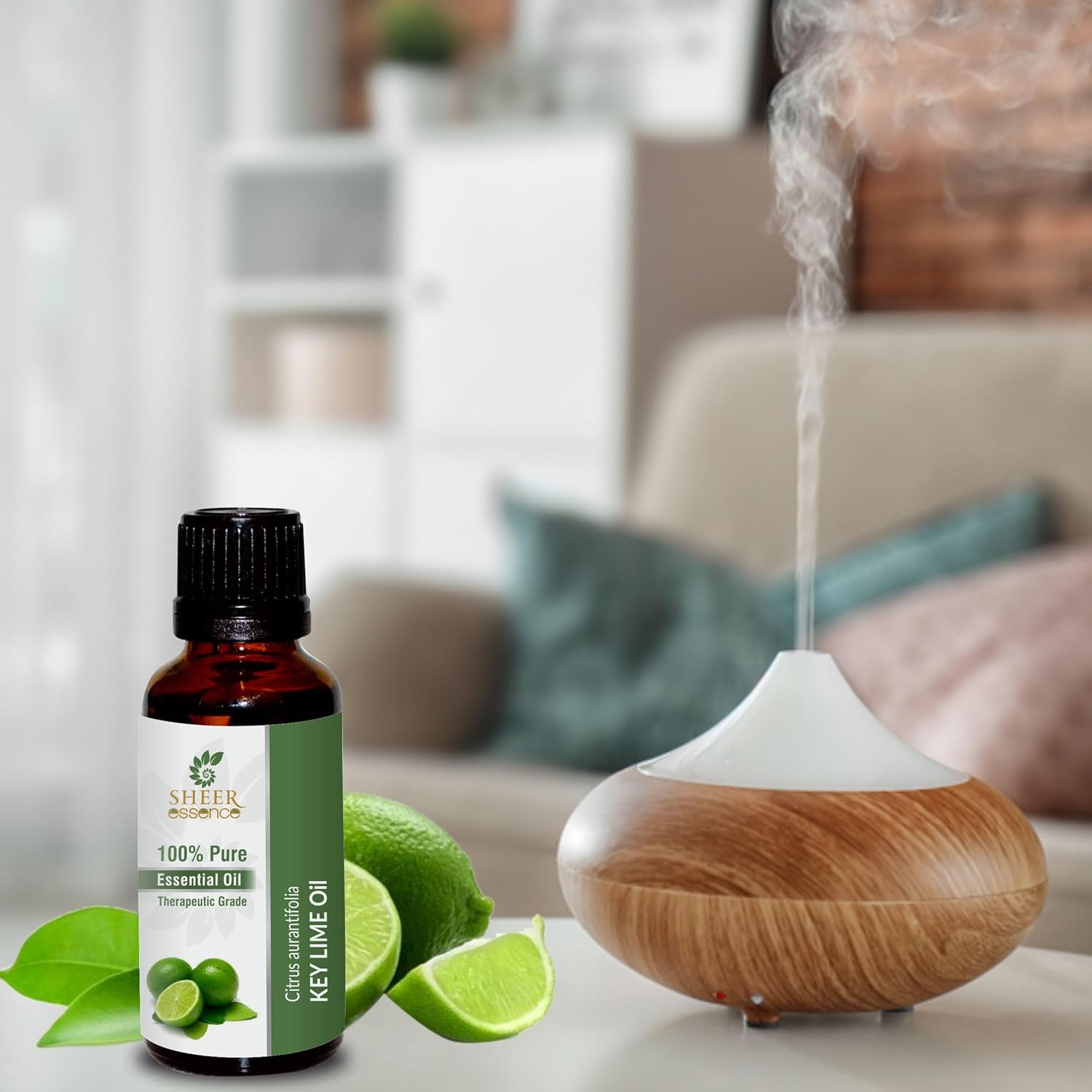 Key Lime Oil 15 ML (0.51 Fl.OZ) | 100% Pure Natural Undiluted Uncut Therapeutic Grade Citrus Aurantifolia Essential Oil