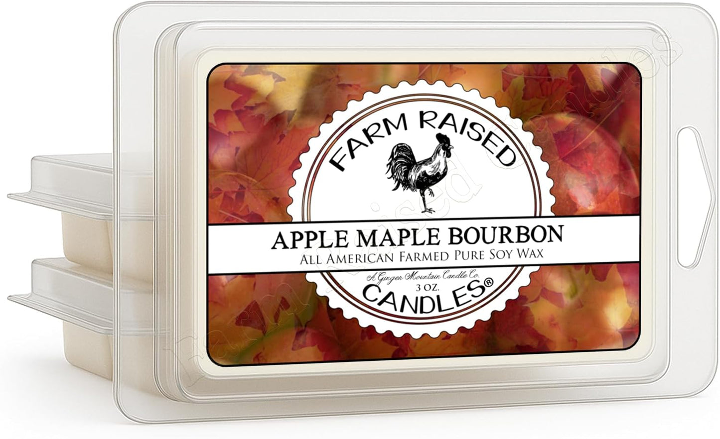 Soy Wax Melts 3-Pack (9 oz) | 100% American Soy Wax • Hand-Poured (Apple Maple Bourbon 3 Pack)