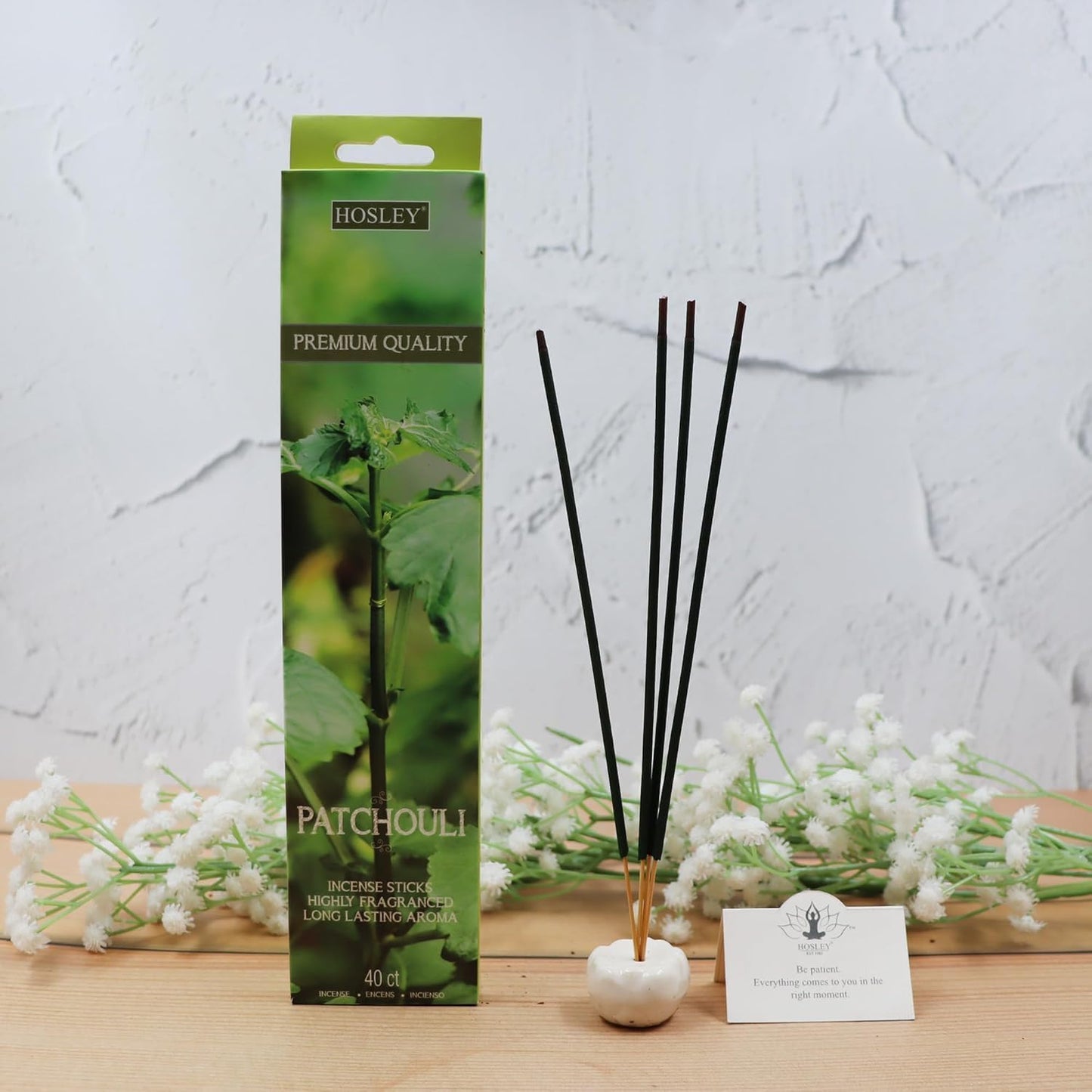 Hosley 120 Pack Incense Sticks + Bonus 120 Pack (Total 240) – Patchouli, Nag Champa, Myrrh & 3 Random Grab Bags – Bulk Pack Perfect for Home, Meditation & Aromatherapy