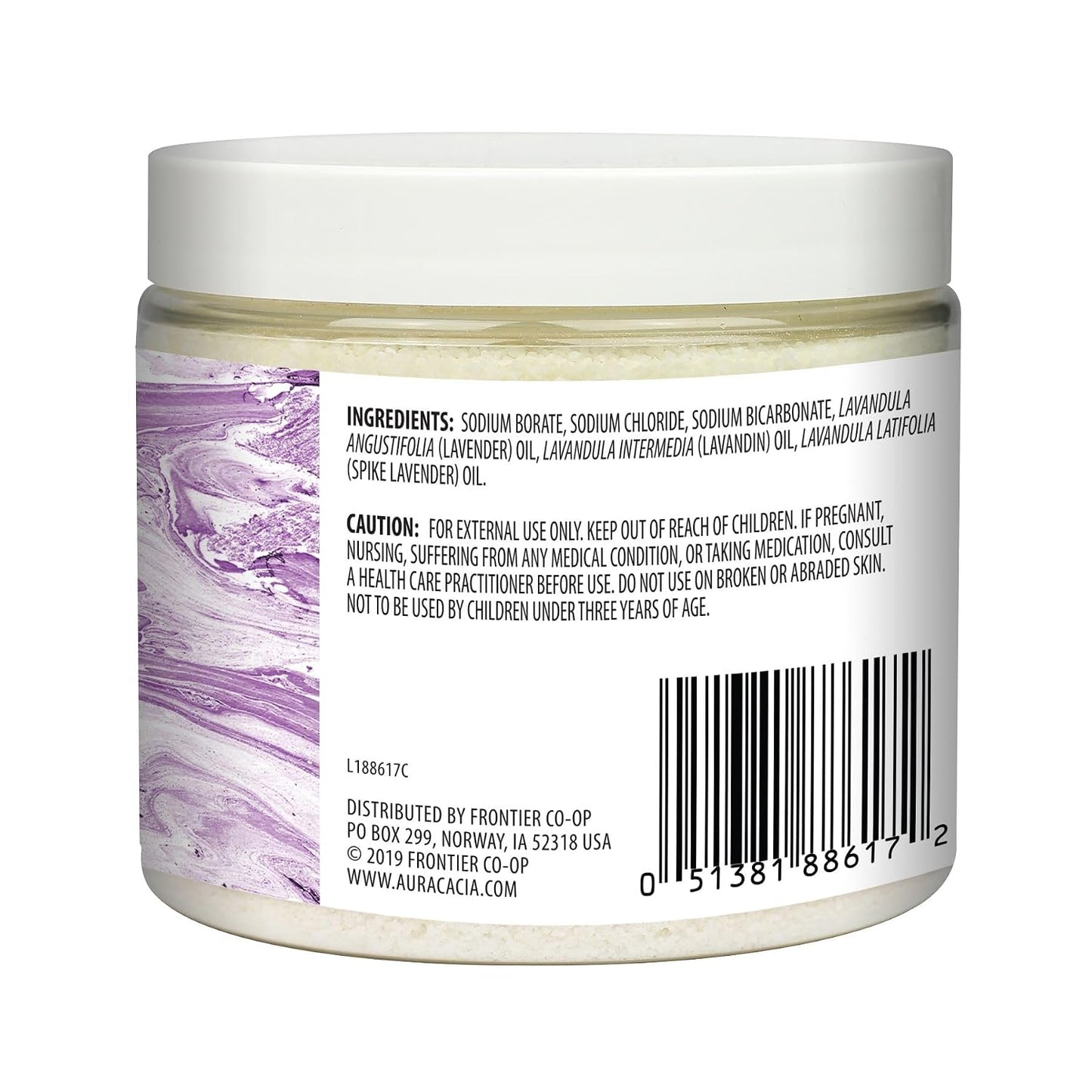 Aura Cacia Aromatherapy Mineral Bath, Relaxing Lavender, 16 Ounce jar (Pack of 2)