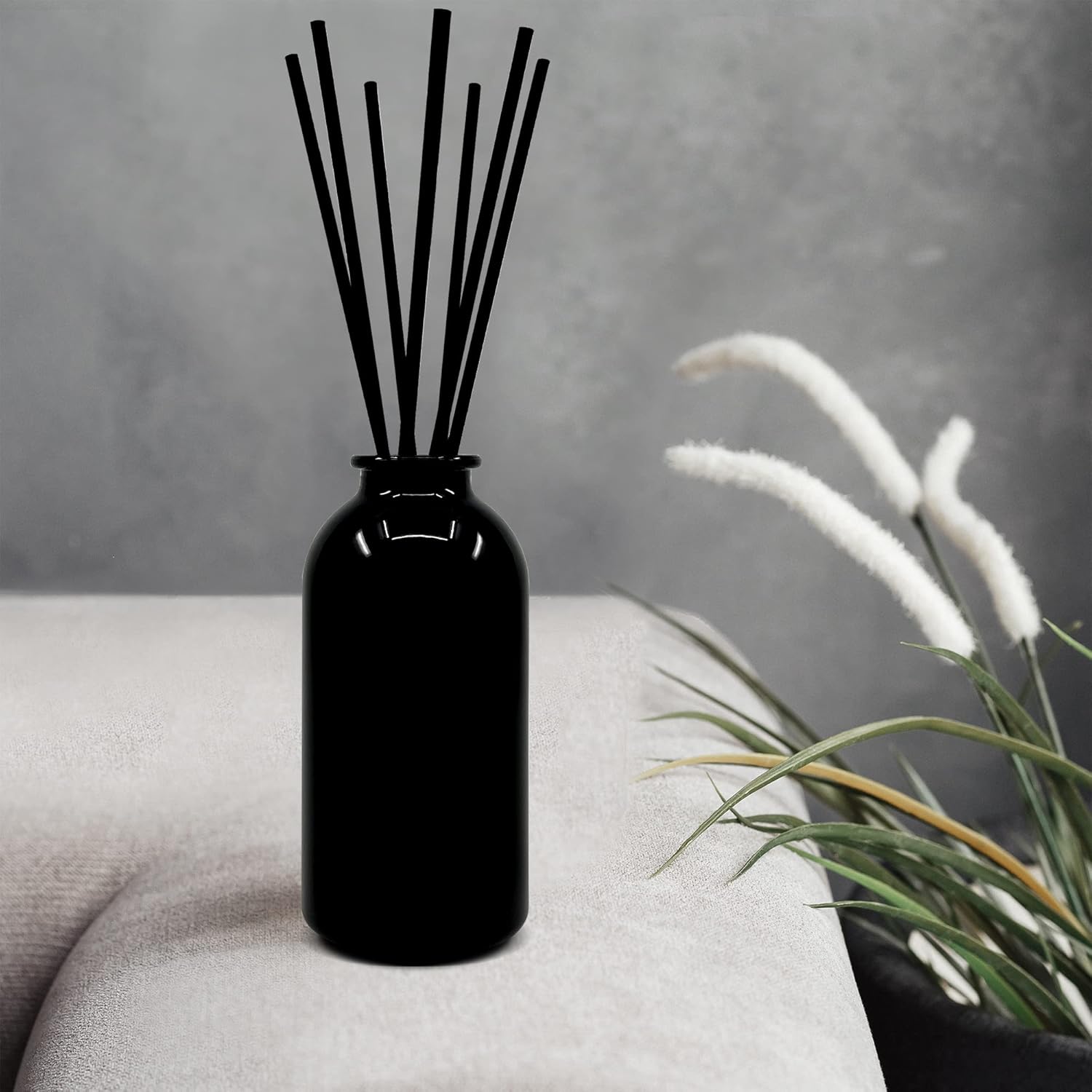 Urban Naturals Lavender Fields Oil Essential Oil Reed Diffuser Set with Real Lavender Stems! French Blossoms, Geranium & Clary Sage | #1 Gift Idea for Aromatherapy & Stress Relief | Vegan | USA Made