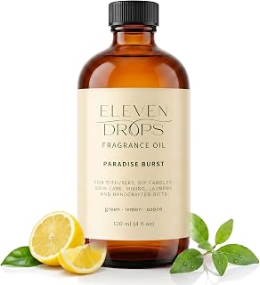 Paradise Burst Fragrance Oil | Green, Lemon & Ozone Notes | Long Lasting Scent Reed Diffuser Oil for Home, Office, Hotel, Spa, Car & Linen Spray | Pet Friendly IFRA Compliant, 4 oz