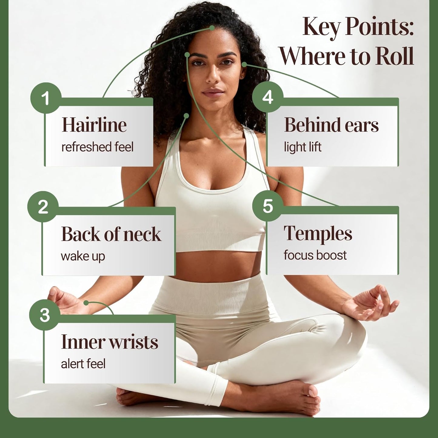 BodyJ4You Rosemary + Peppermint Essential Oil Roll On Duo - Pure 100% USDA Organic MCT Coconut Oil - Amethyst and Clear Quartz Stone Rollers - Scalp Care Focus Cooling Temples Neck Roots - Amber Glass