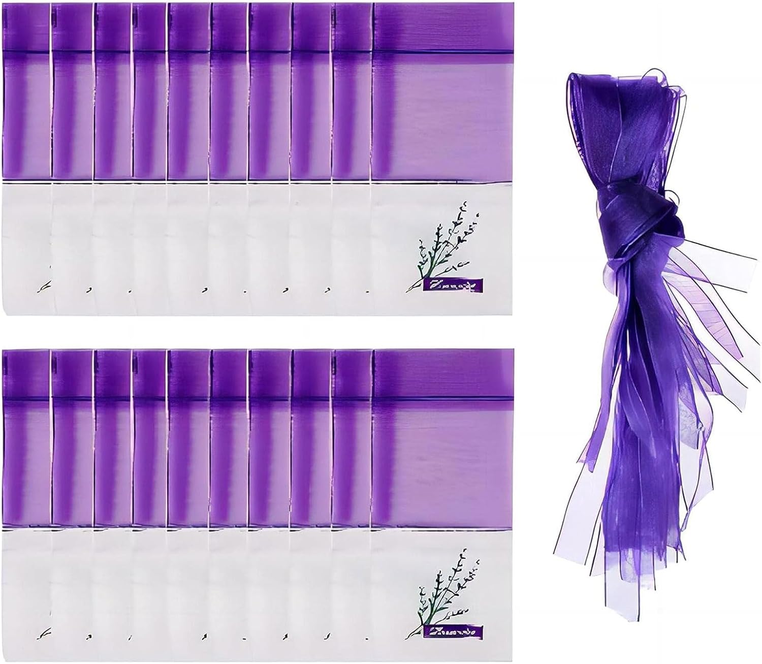 NUEAYMS 20PCS Empty Lavender Sachets Bags for Drawers and Wardrobes Closet Freshener Scents Lavender Bag Closet Freshener Scents Drawers Fragrances