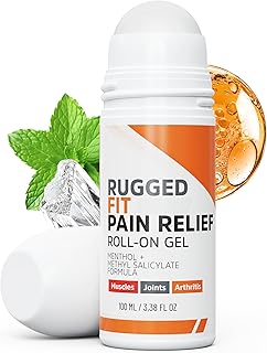 Max-Strength Pain Relief Roll-On Gel – Cold & Hot Therapy with Menthol 2% + Methyl Salicylate 10% – Fast-Absorbing, Non-Greasy for Back, Arthritis, Muscle & Joint Pain – 3.38 fl oz