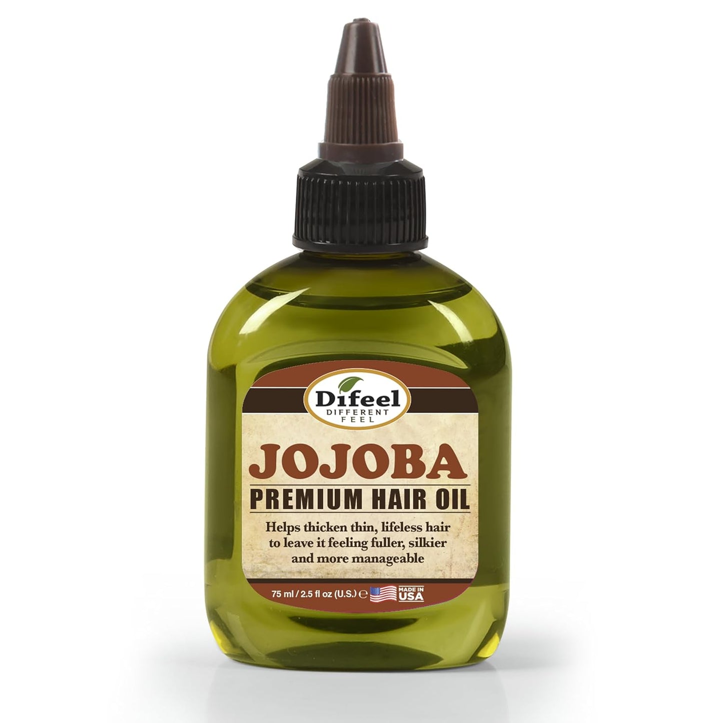 Difeel Premium Natural Hair Oil - Jojoba Oil 2.5 ounce