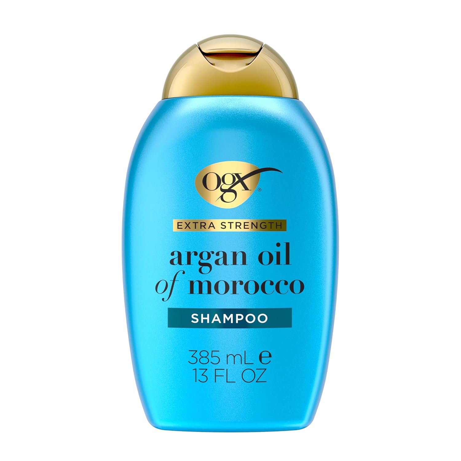 OGX Extra Strength Hydrate & Repair + Argan Oil of Morocco Shampoo for Dry, Damaged Hair, Cold-Pressed Argan Oil to Moisturize & Smooth, Paraben-Free, Sulfate-Free Surfactants, 13 Fl Oz